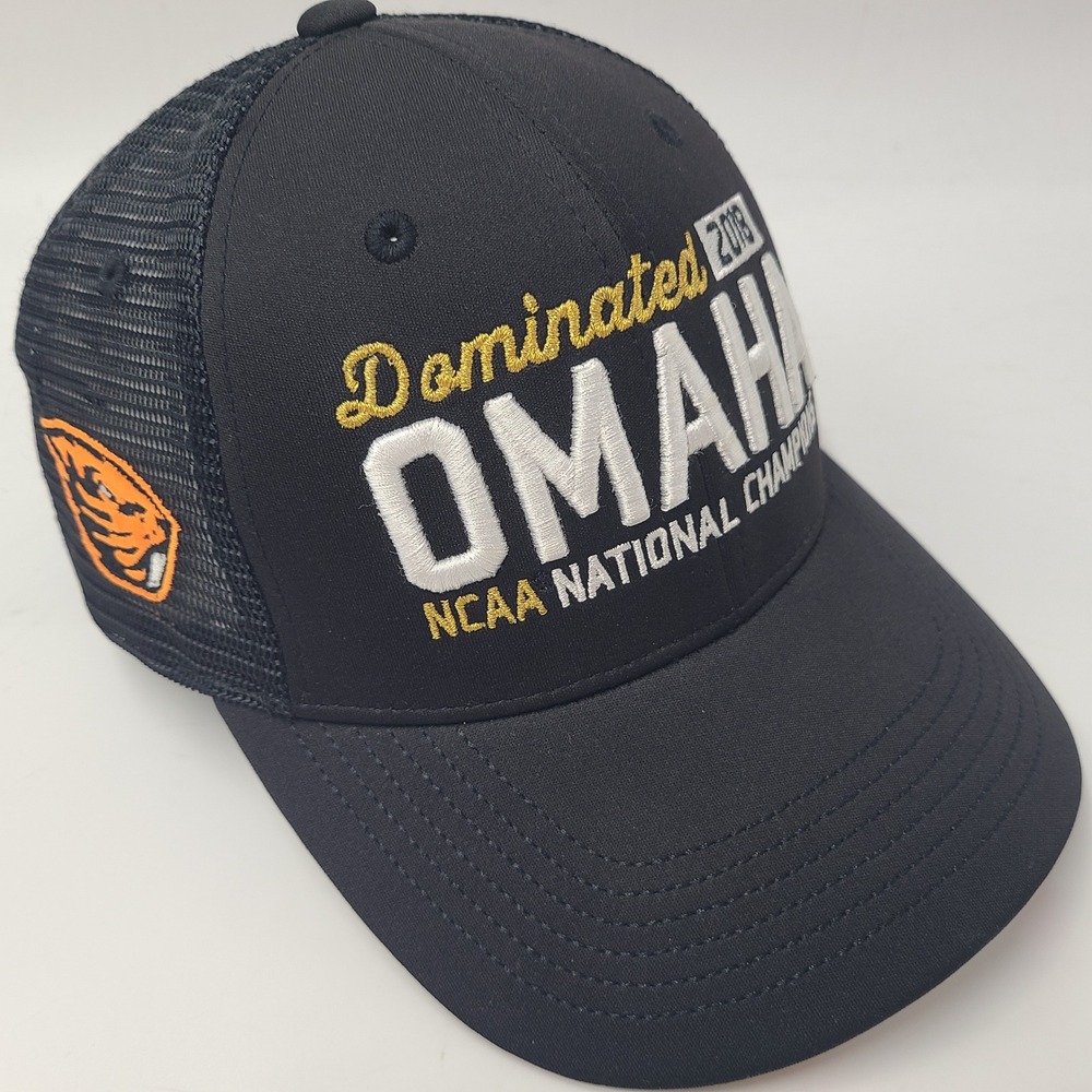 Oregon State Beavers Hat Snapback Mesh NCAA Baseball 2018 National Champions Men